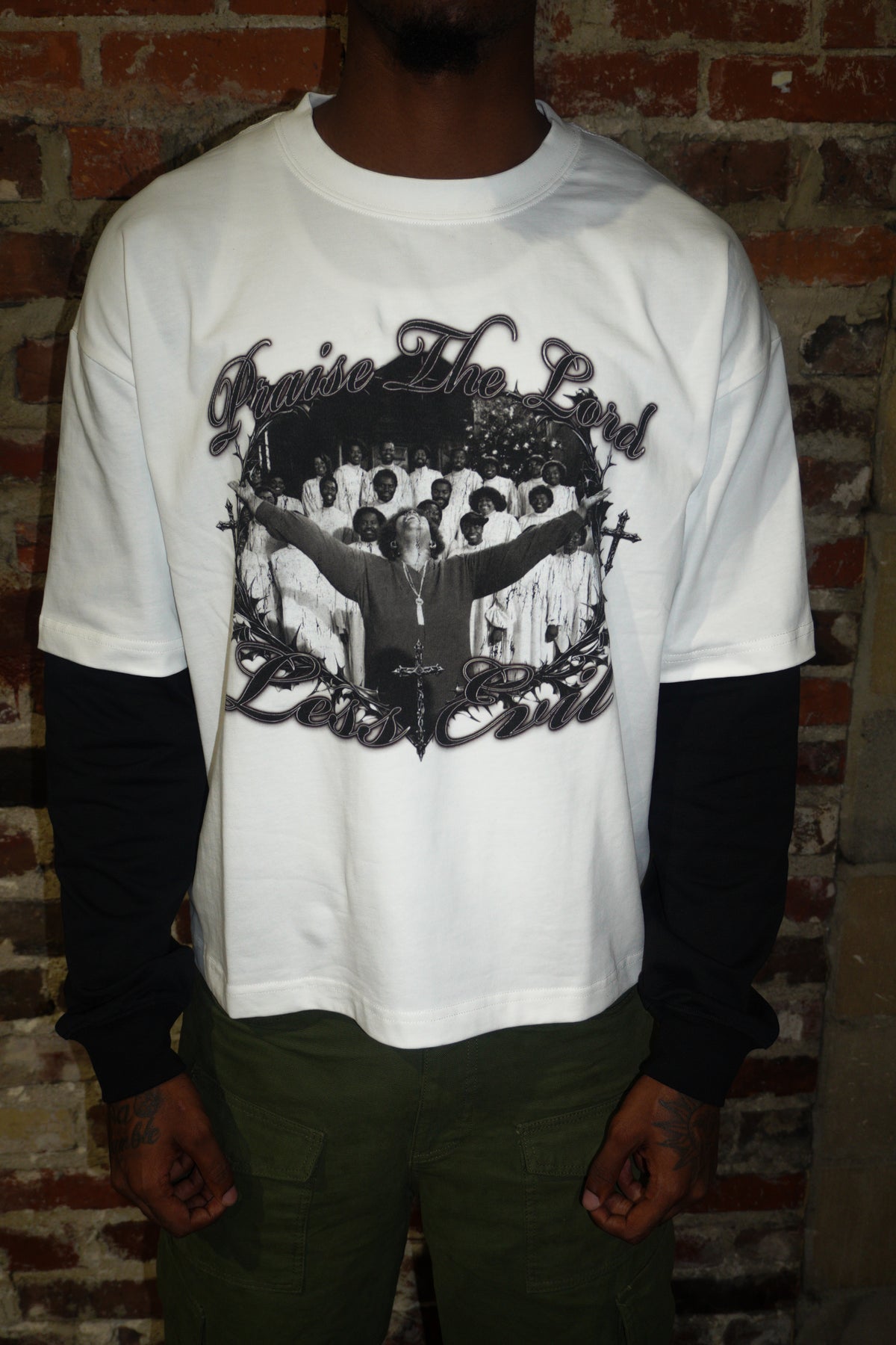 Praise The Lord double layer Tee